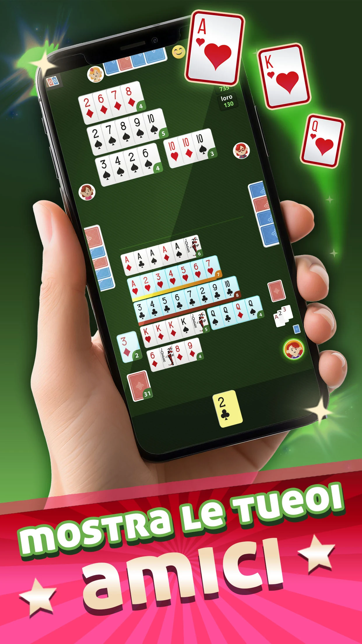 Burraco Italiano Online: Carte screenshot